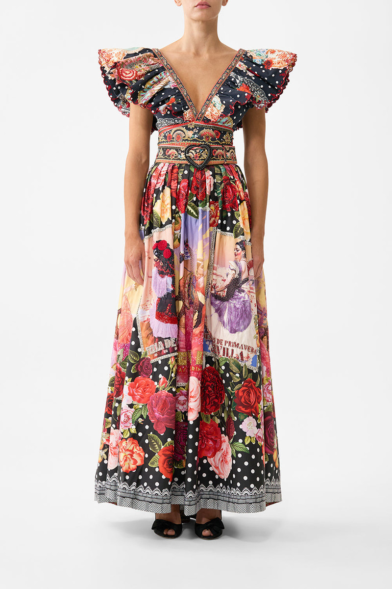 CAMILLA RUFFLE WRAP TOP outlook