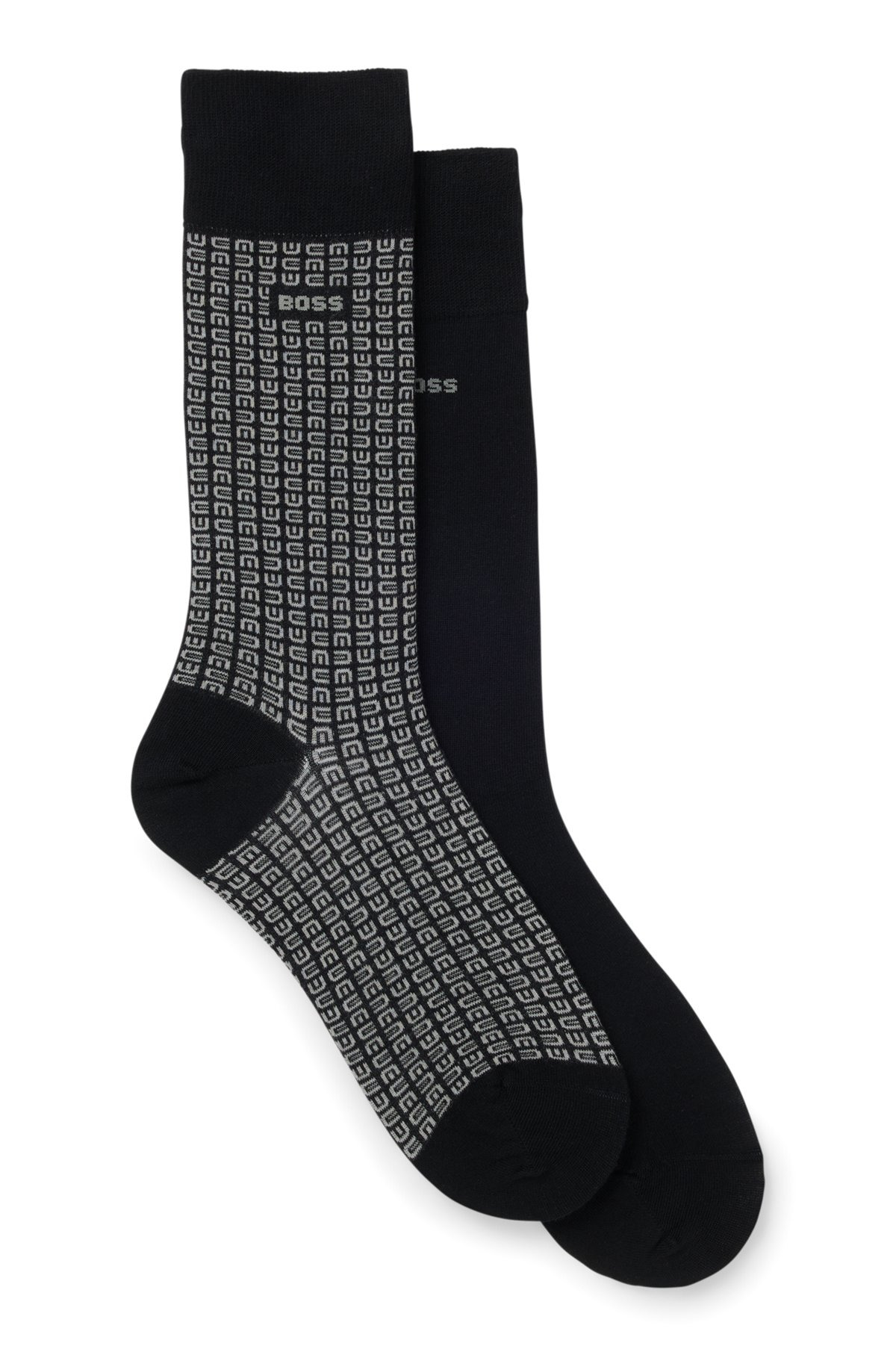 TWO-PACK OF REGULAR-LENGTH SOCKS IN COTTON BLEND - 1