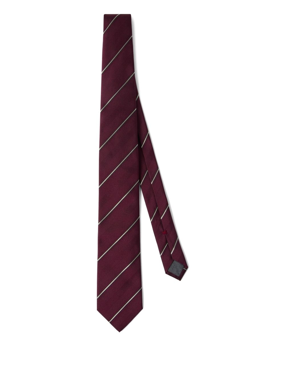 striped silk tie - 1
