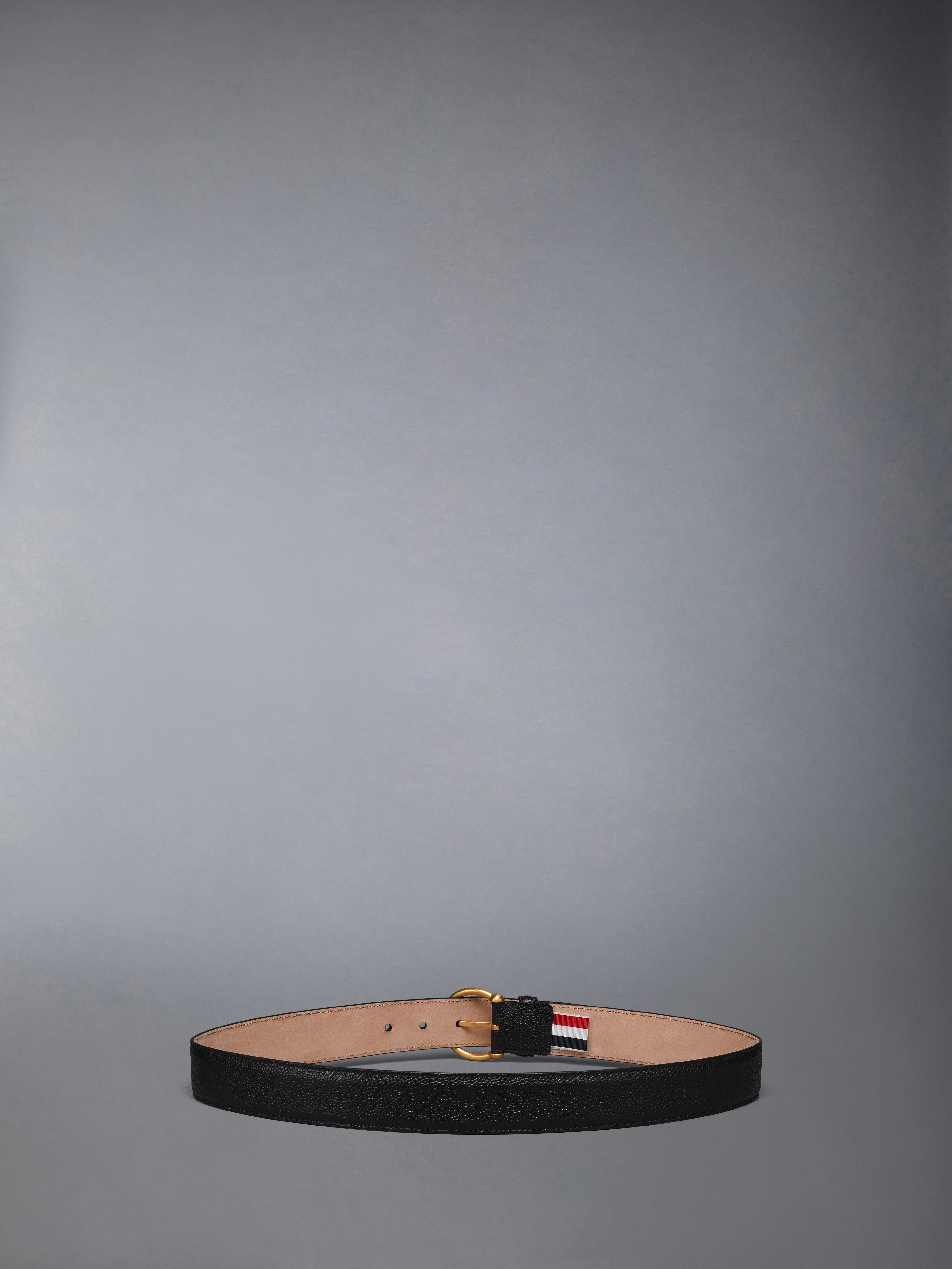 PEBBLE GRAIN ROUND BUCKLE BELT - 2