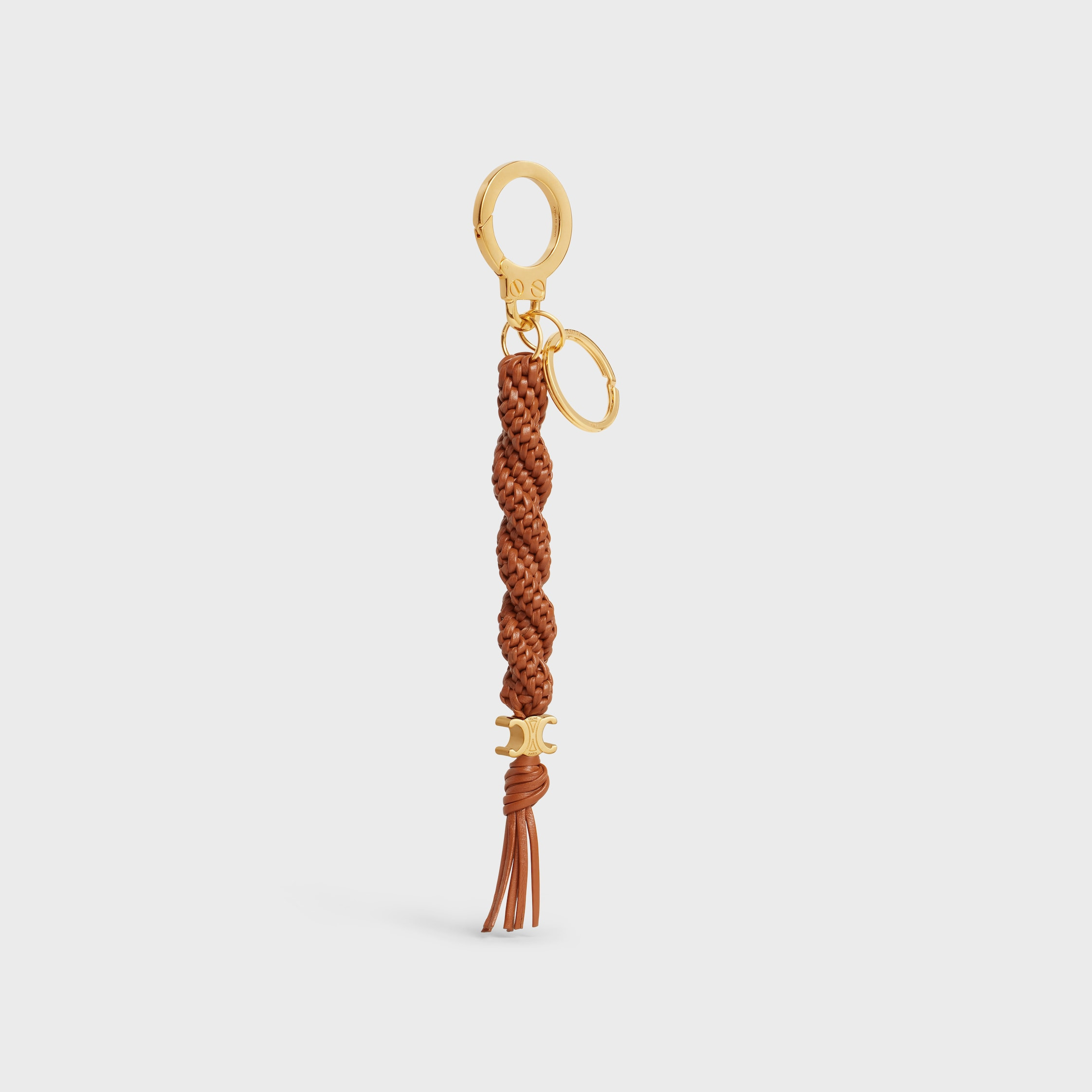 TRIOMPHE SCOUBIDOu KEYRING in smooth calfskin with Gold Finishing - 2