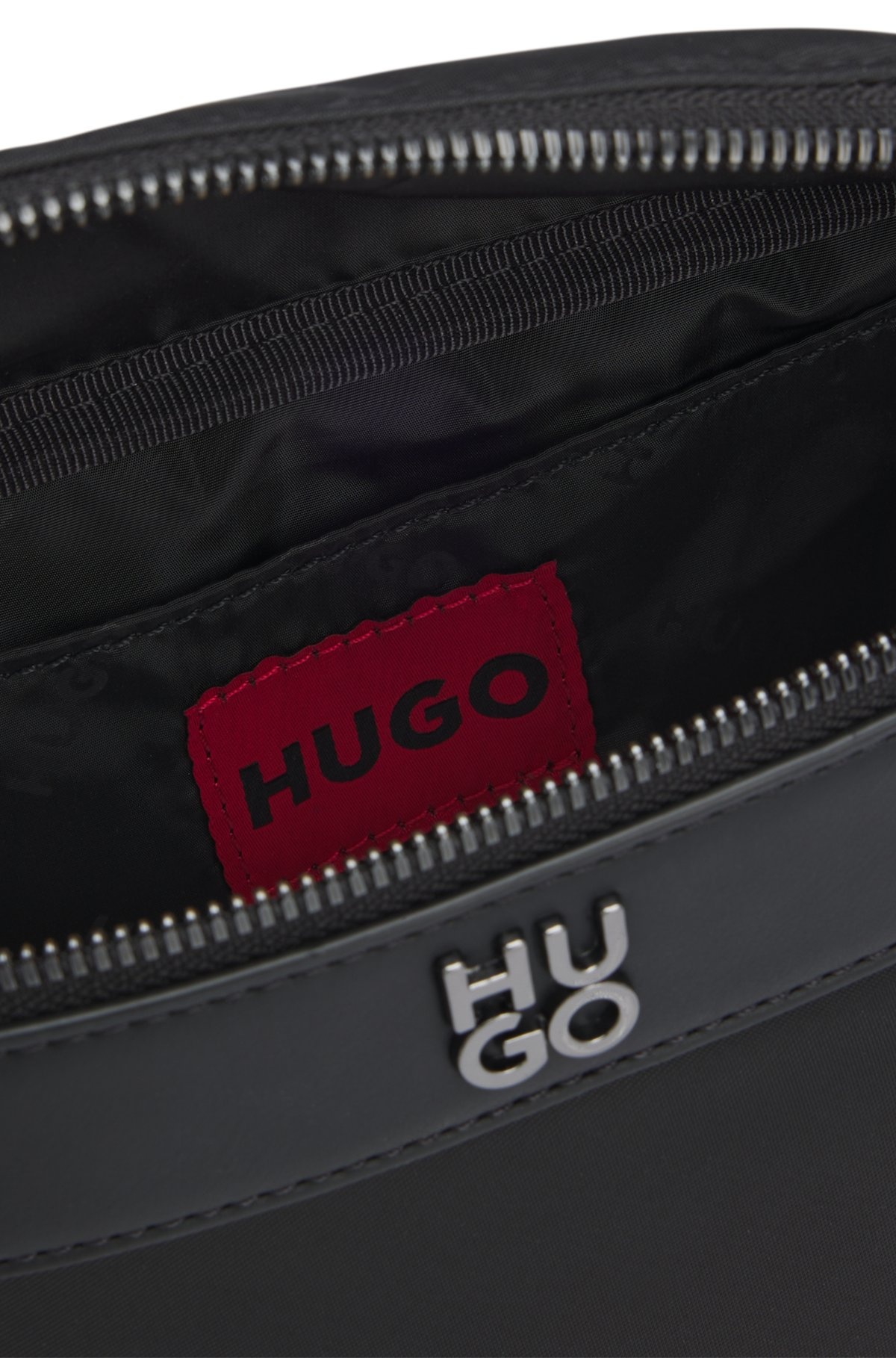 TWILL BELT BAG WITH STACKED-LOGO TRIM - 4