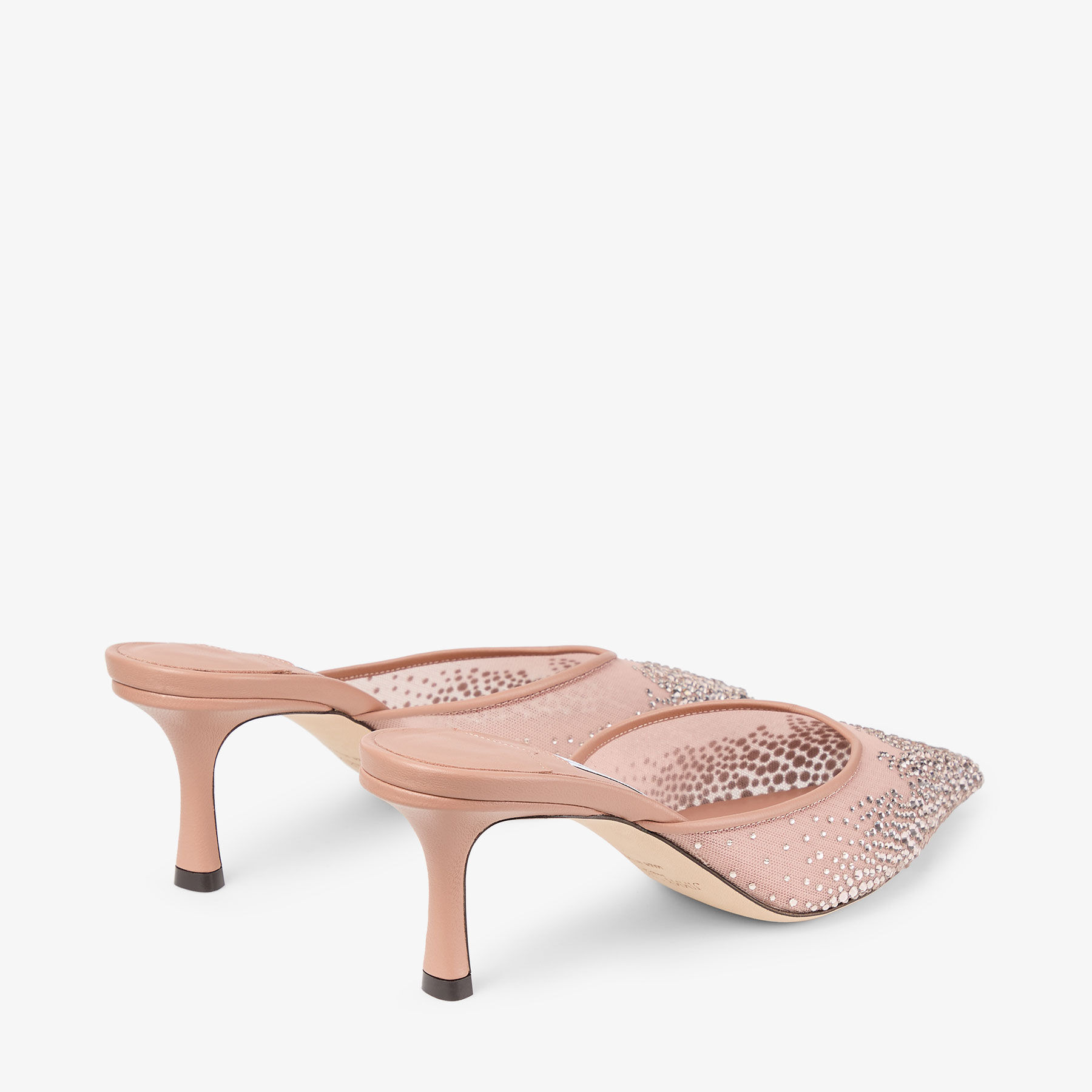 Vivi 65
Pink Crystal Mesh Mules - 5