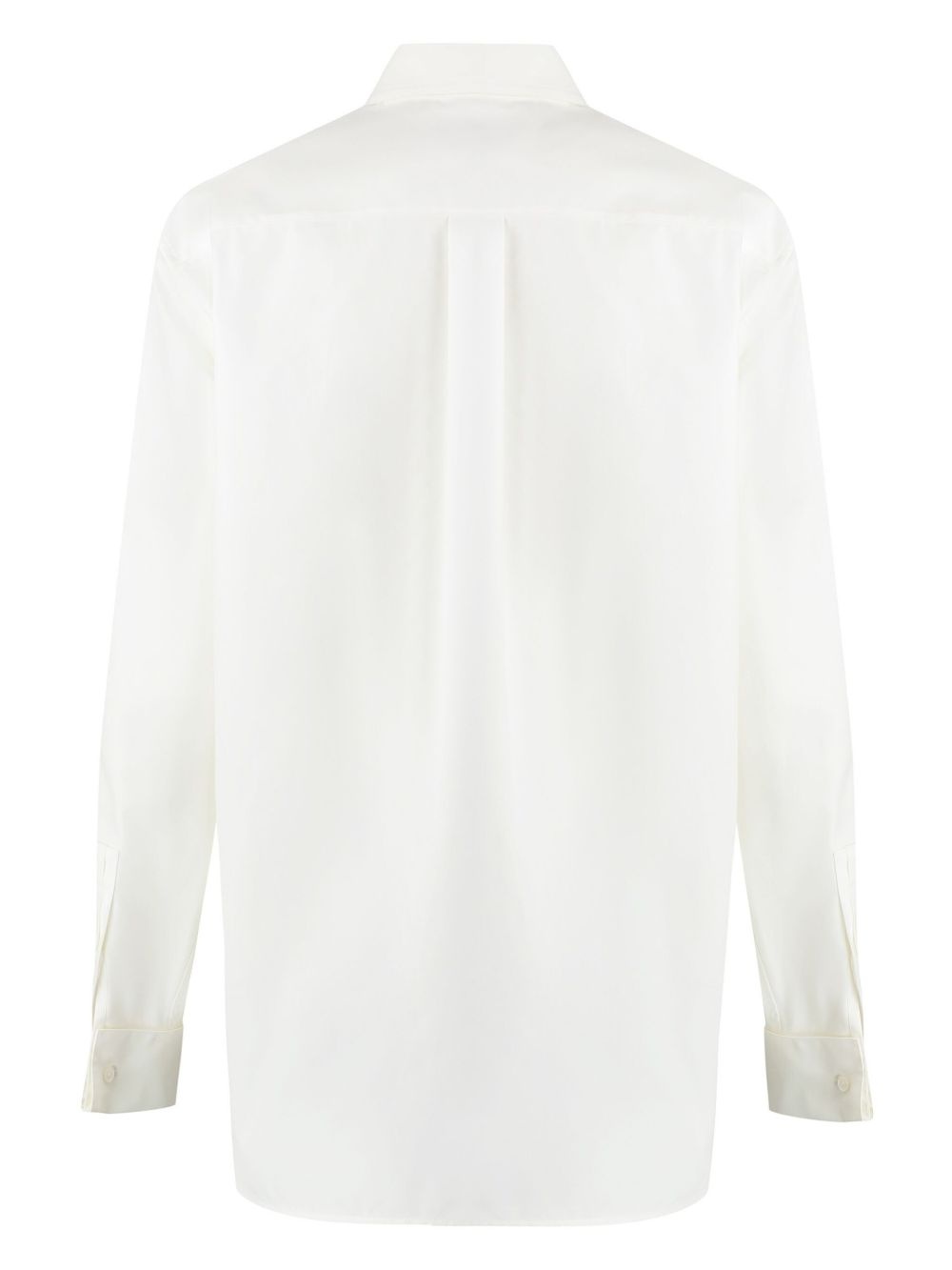 Boyfriend spread-collar cotton shirt - 2