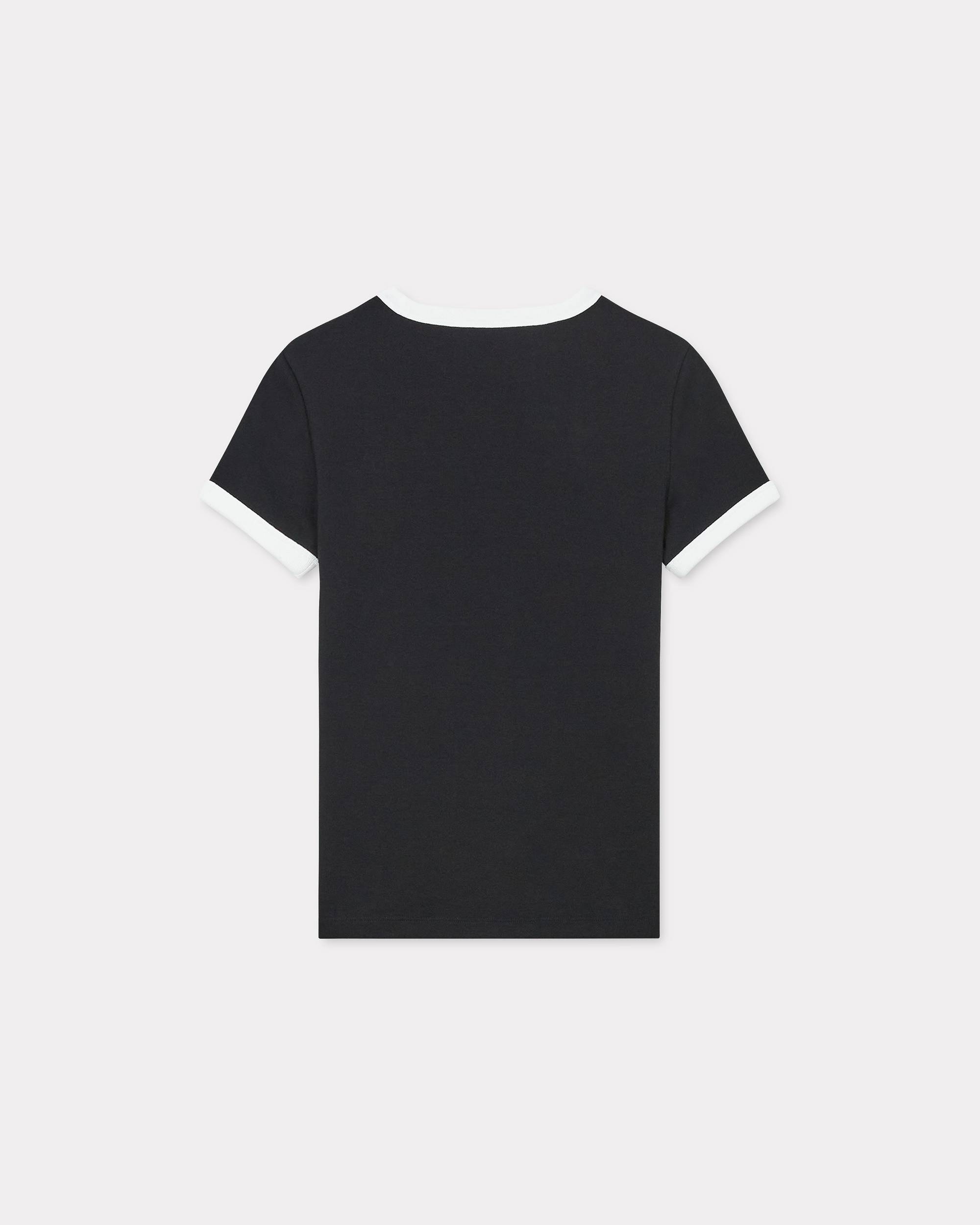 【KENZO】(W) Boke Flower 2.0 Embroidered Rib T-Shirt Black KENZO 'Boke Flower 2.0' embroidered rib T-shirt | REVERSIBLE