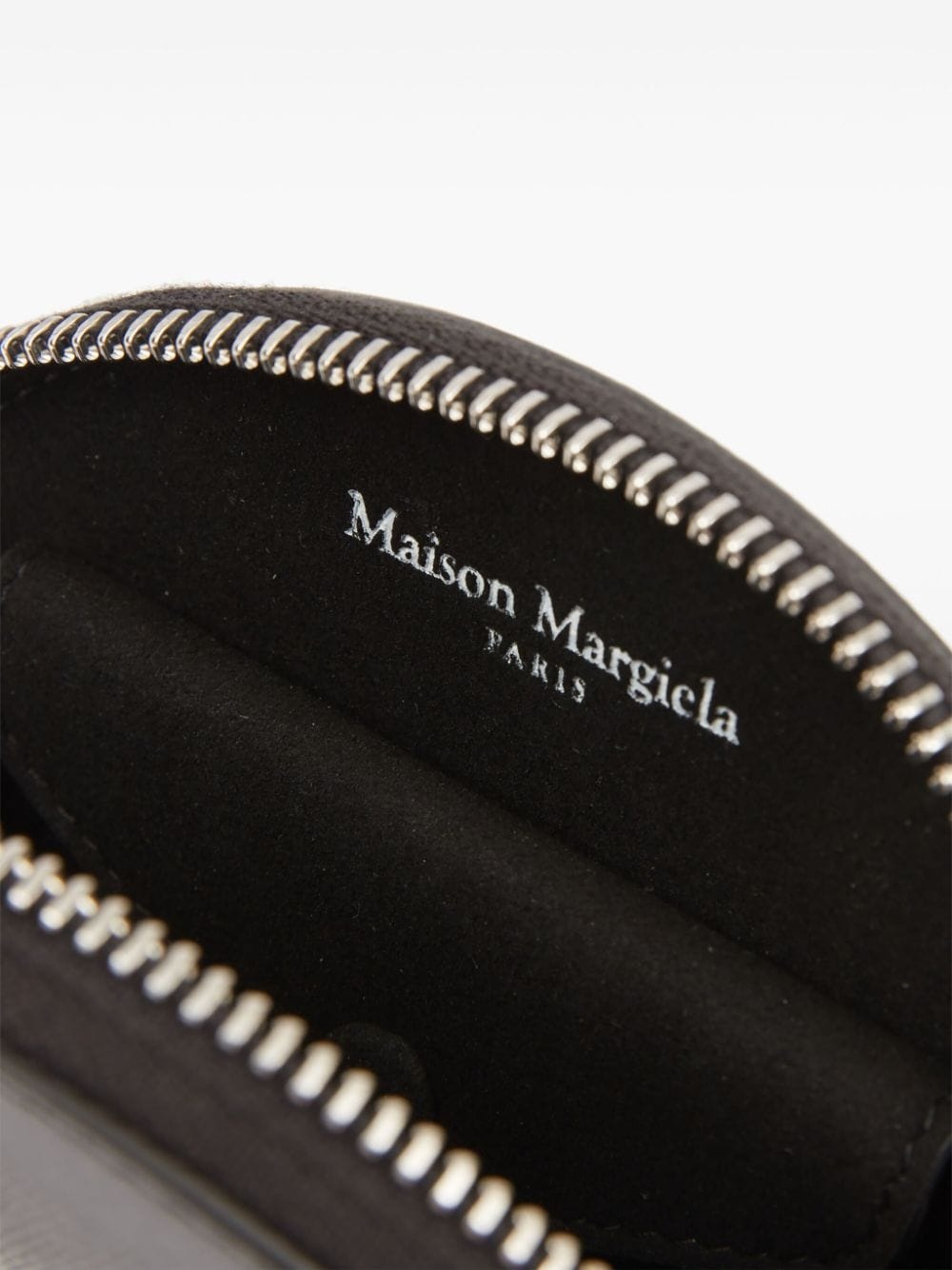 micro Halfmoon leather clutch - 7