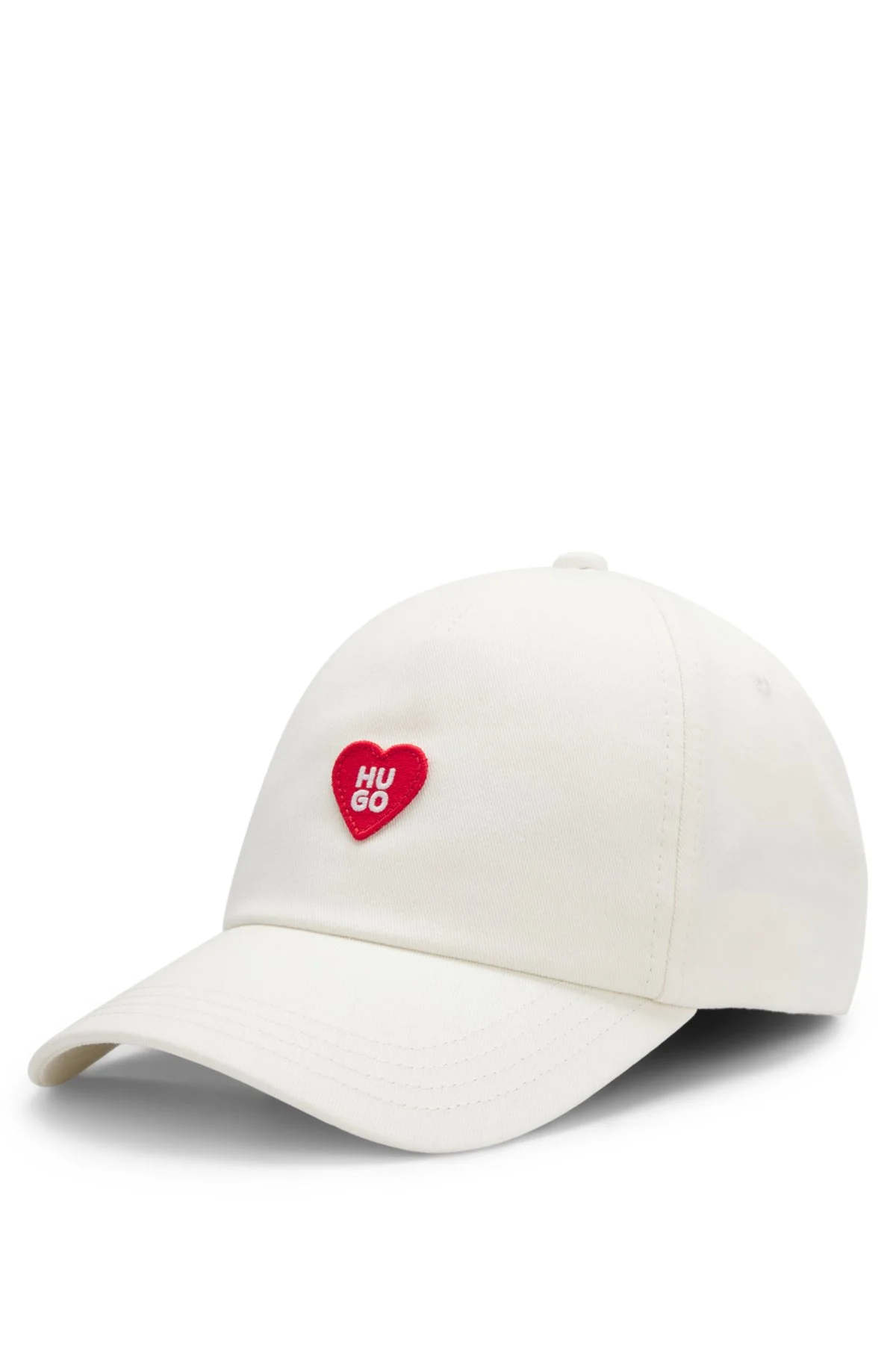 COTTON-TWILL CAP WITH HEART BRANDING - 1