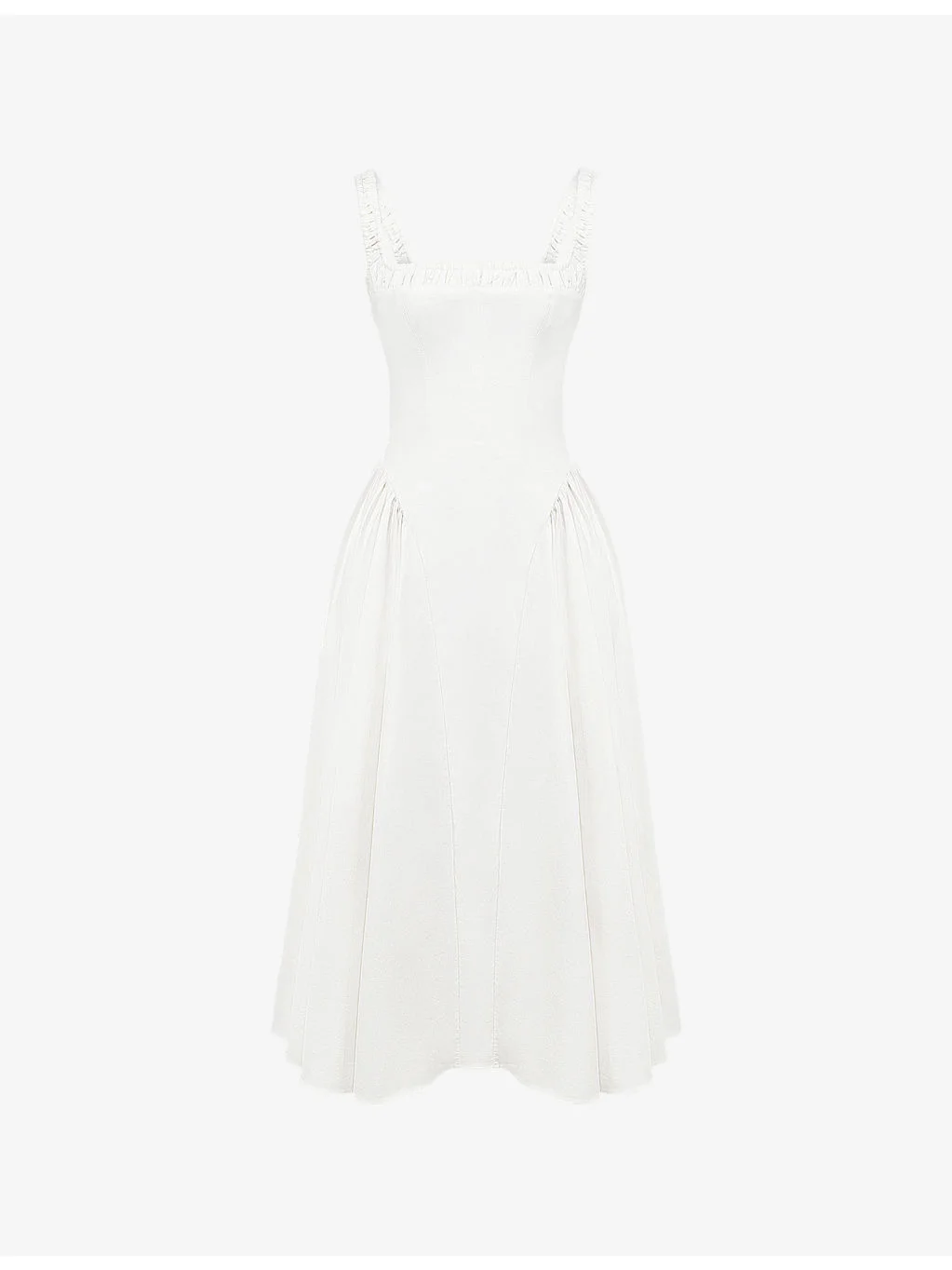 Dorothy Fitted Stretch-Cotton Midi Dress - 1