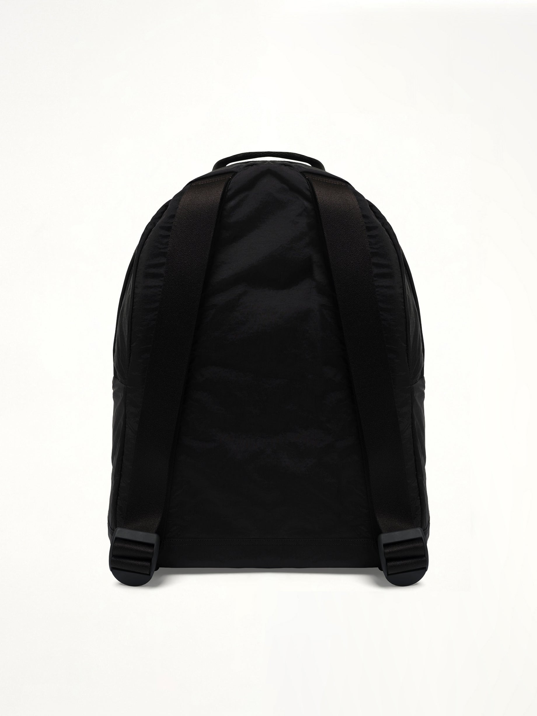 920001 Coated Nylon Backpack in Black - 4