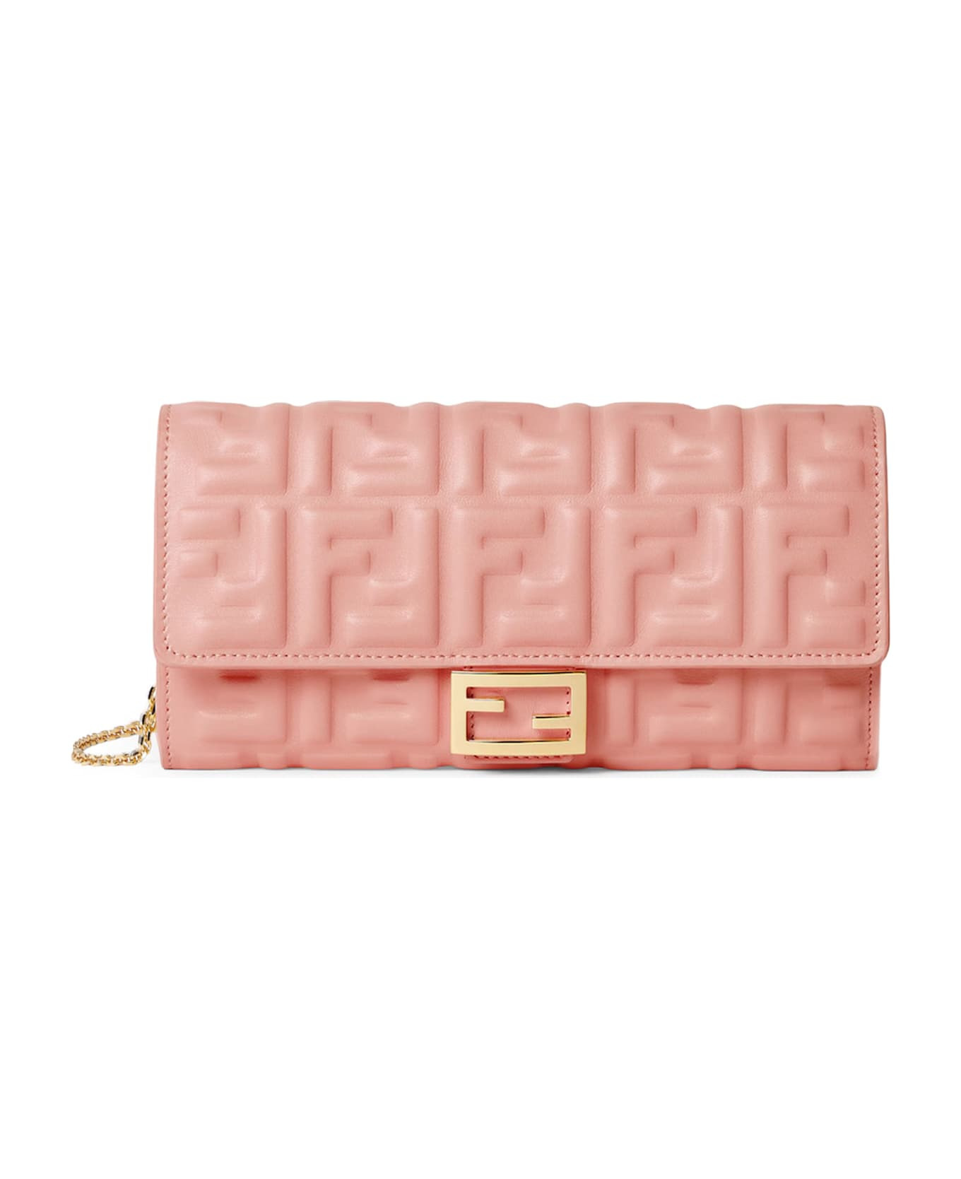 Continental With Chain Baguette Leather Crossbody Bag - 1