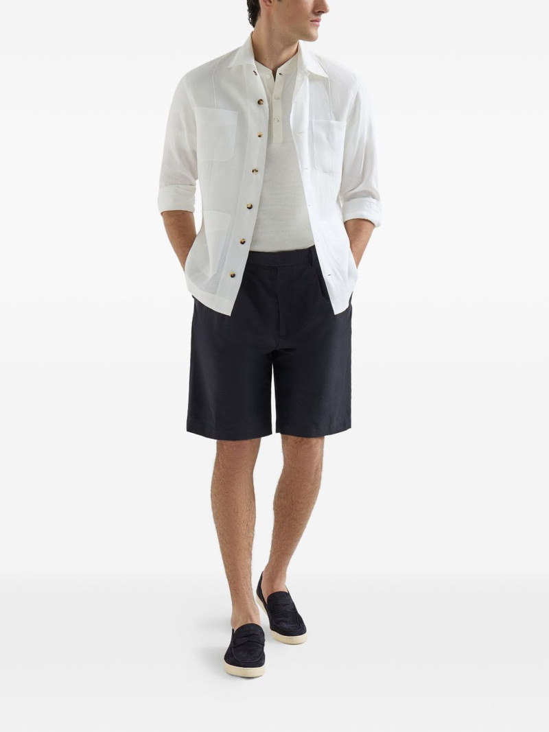 Brunello Cucinelli pleated bermuda shorts outlook
