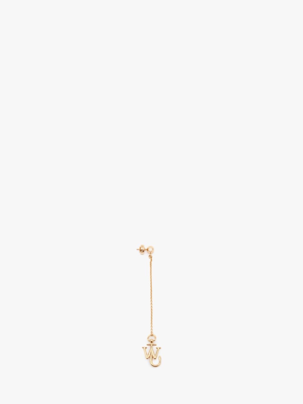 ASYMMETRIC DROP CHAIN ANCHOR EARRINGS - 1