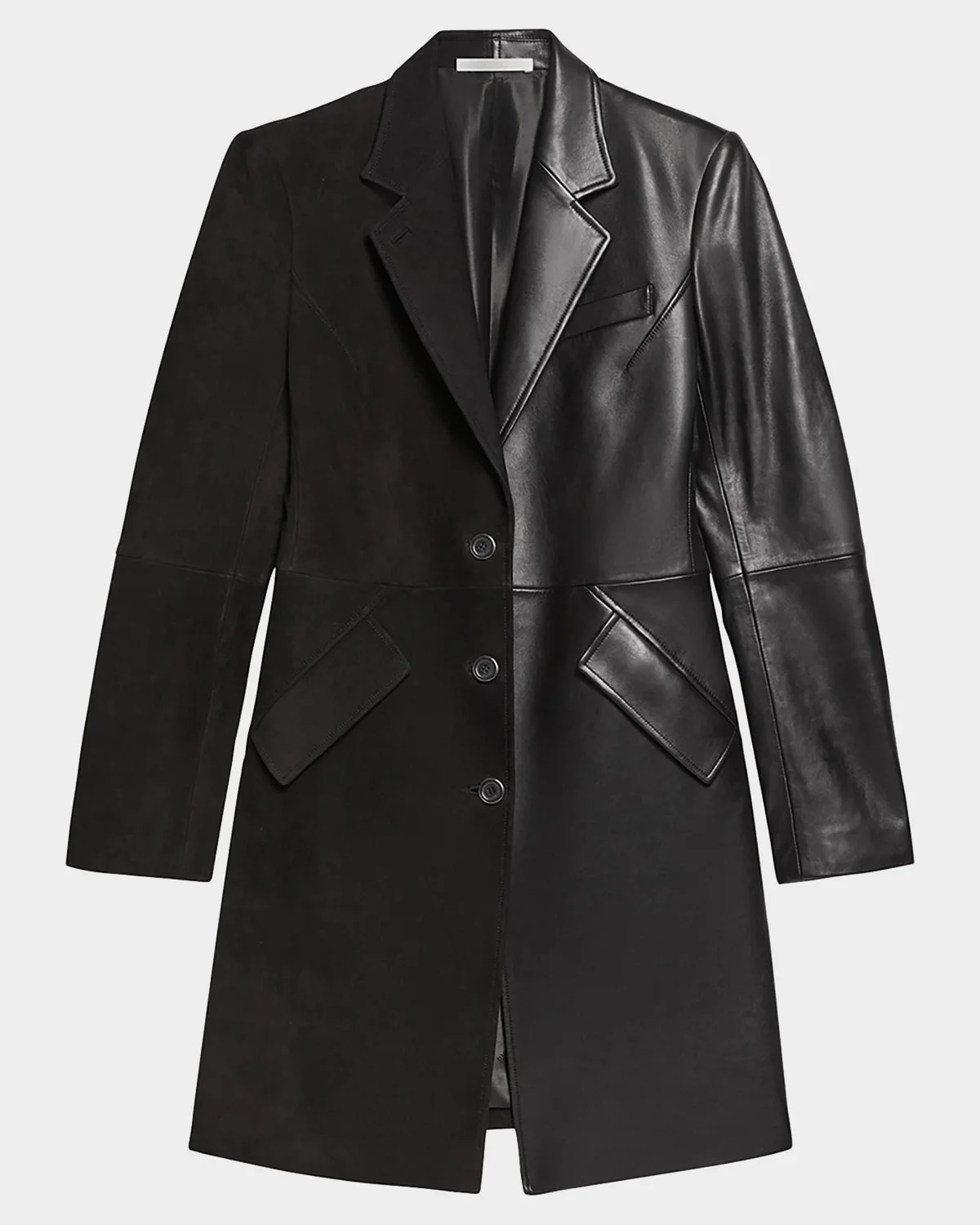Sculpted Leather Apex Coat - 1