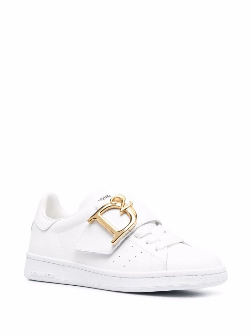 DSQUARED2 logo plaque strap sneakers outlook