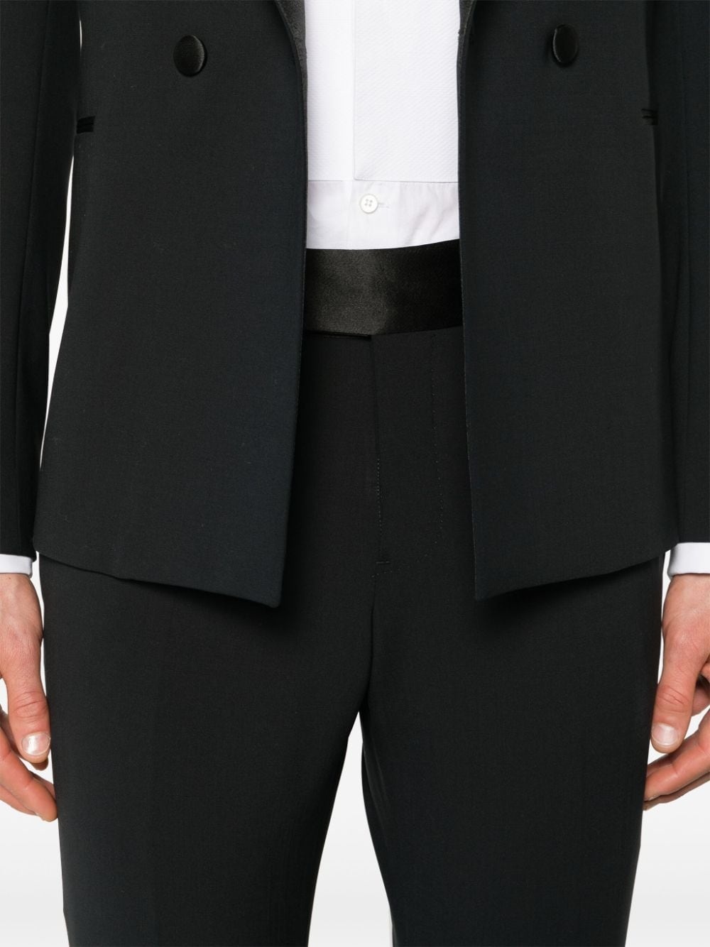 double-breasted wool suit - 6