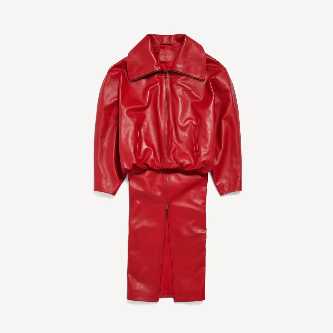 Women's Round Jacket in Red - 1