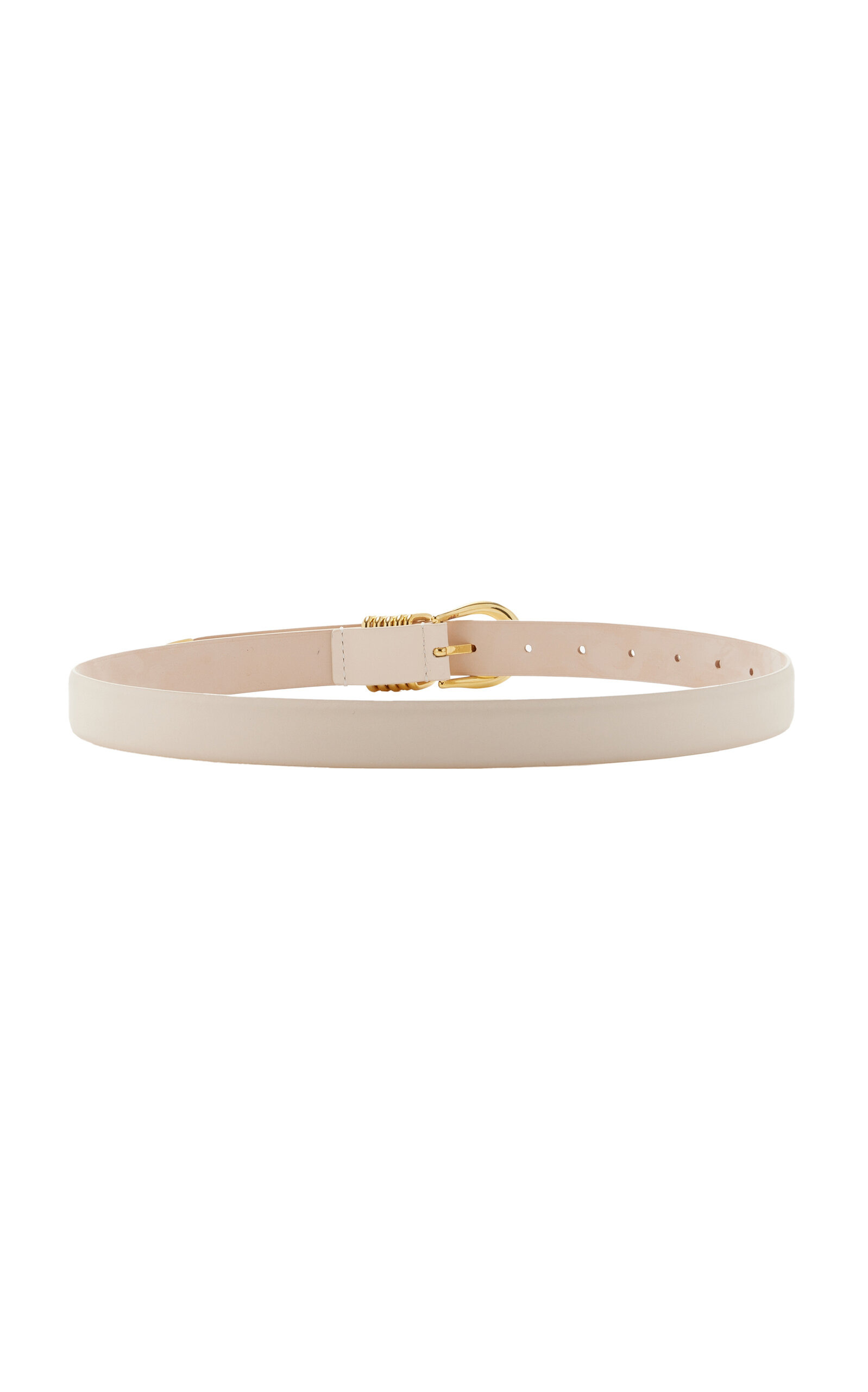 Hollyhock Leather Belt white - 3