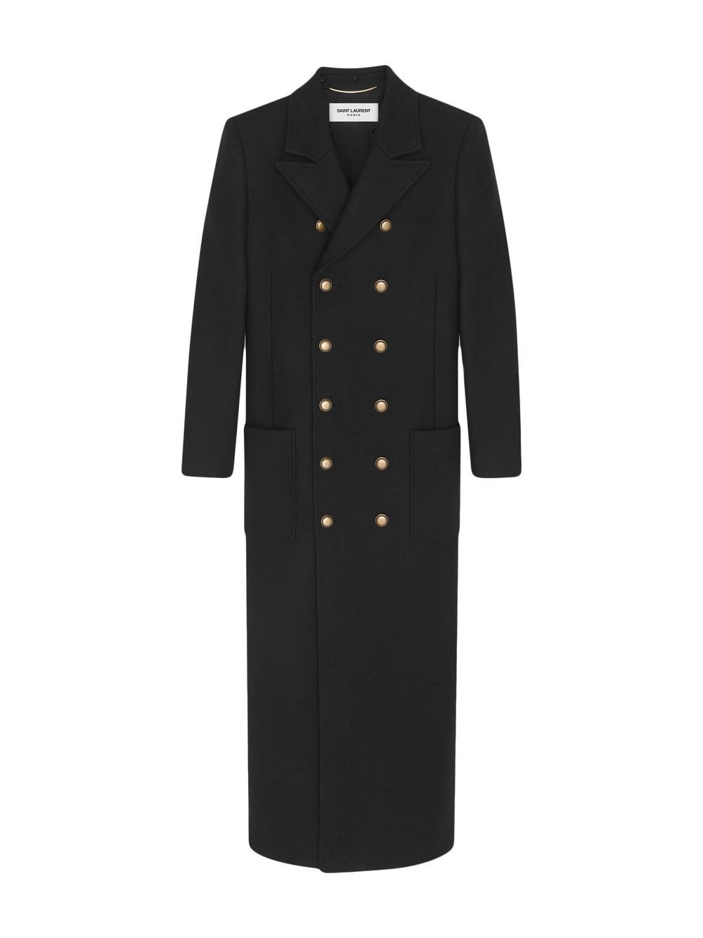 faux-fur trim double-breasted coat - 3