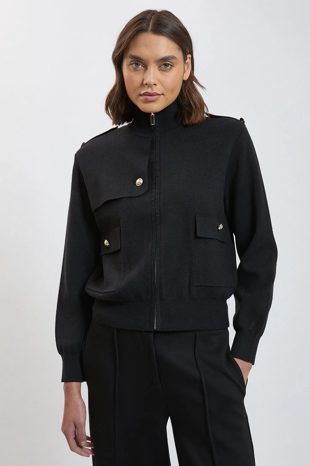 Milano Military Knitted Jacket - 1
