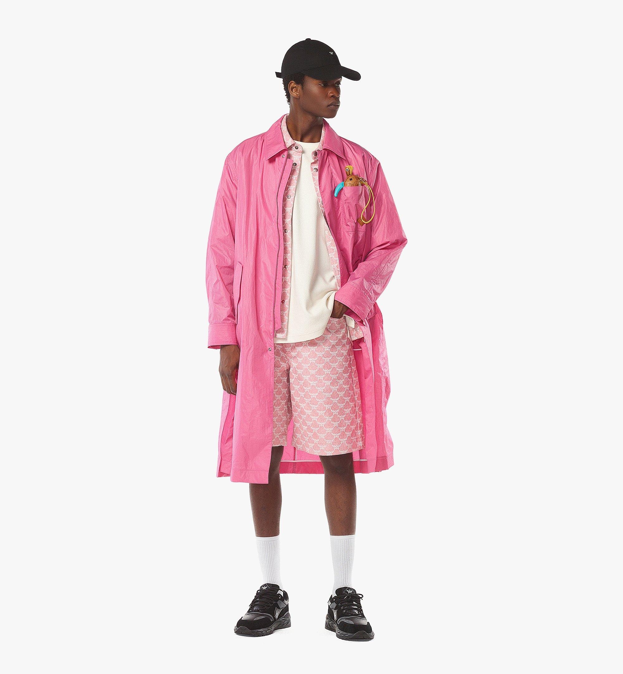Oversized Coat in Crushed Nylon - 7