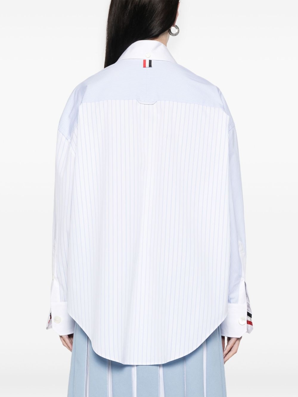 pinstriped poplin shirt - 4