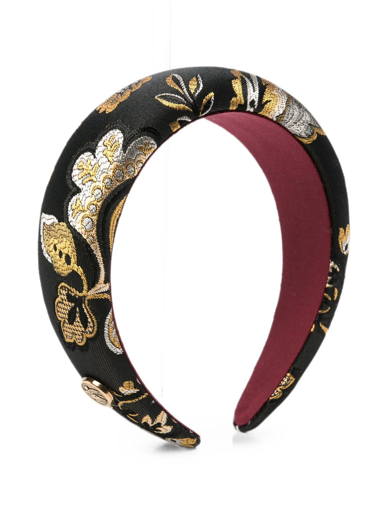 Etro Floral-jacquard Padded Headband 1