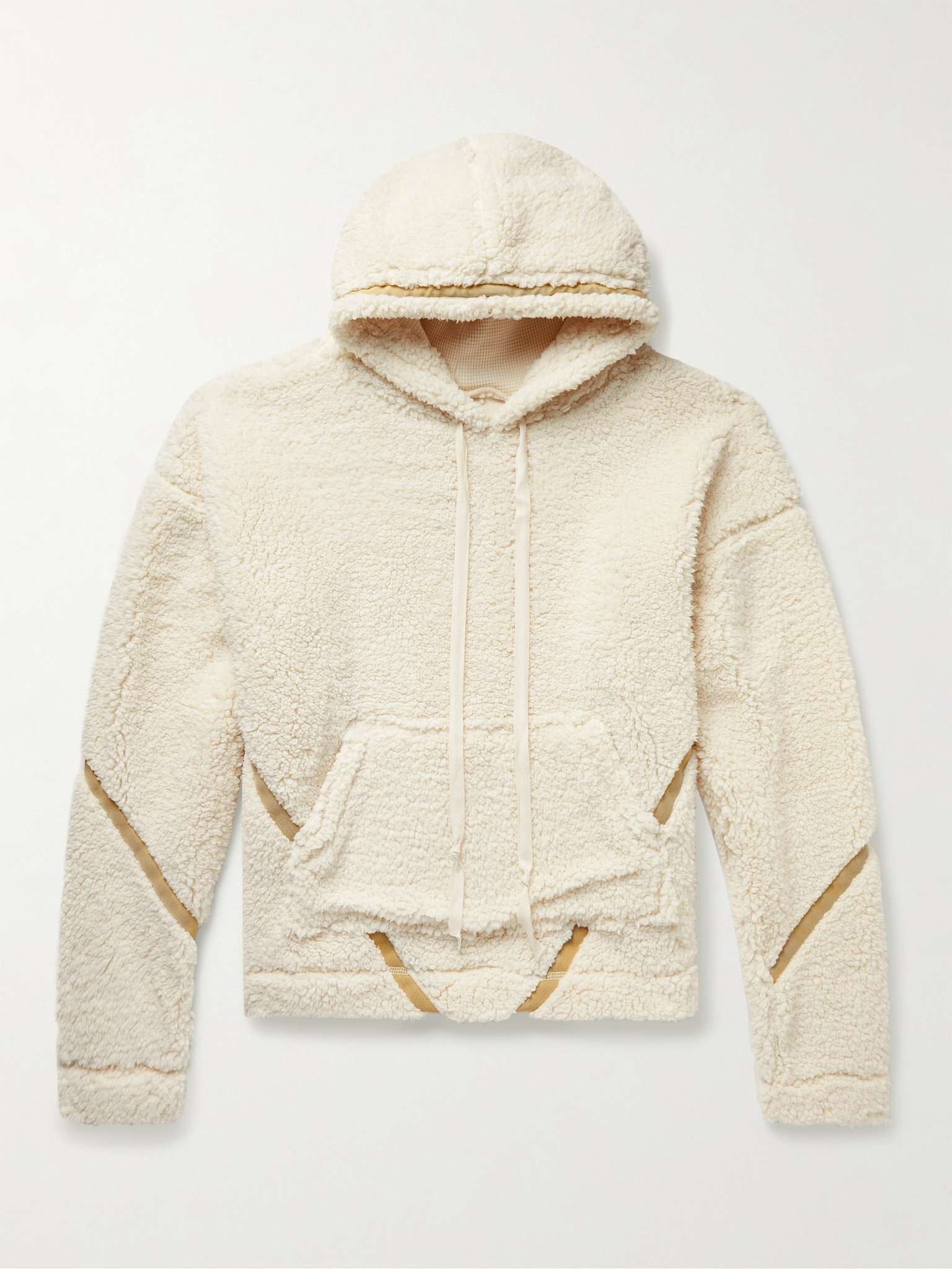 Faux Shearling Hoodie - 1