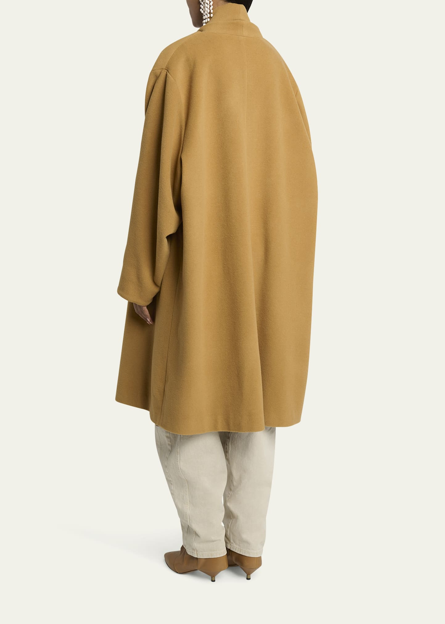 Elise Double-Breasted Wool Cashmere Coat - 3