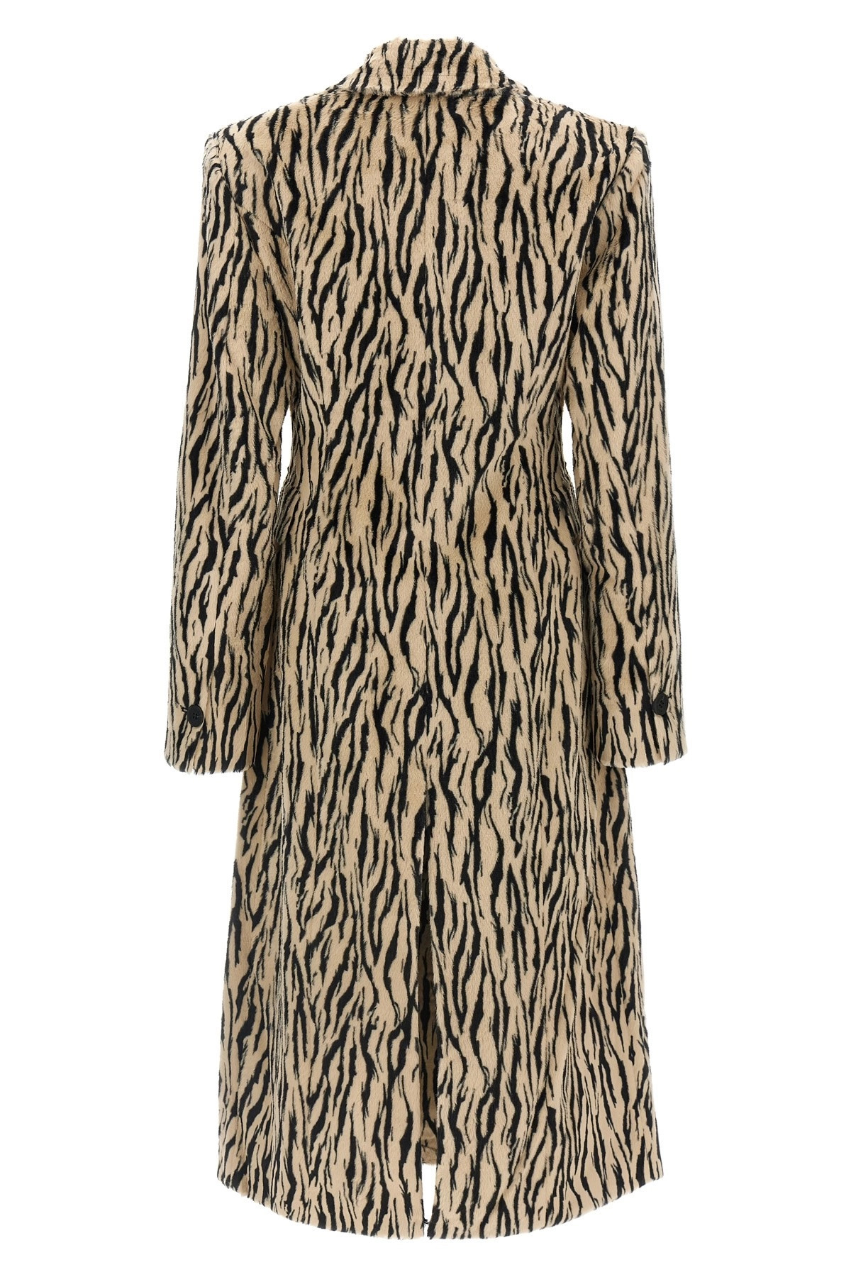 'Printed Faux Fur' coat - 3