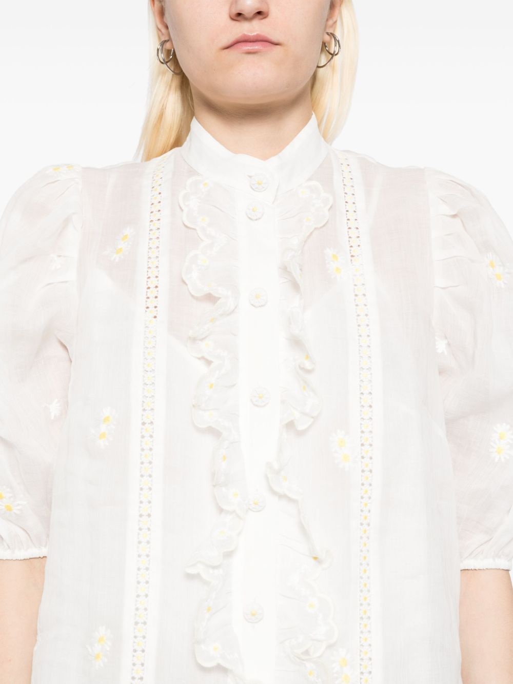 acacia embroidered blouse - 5
