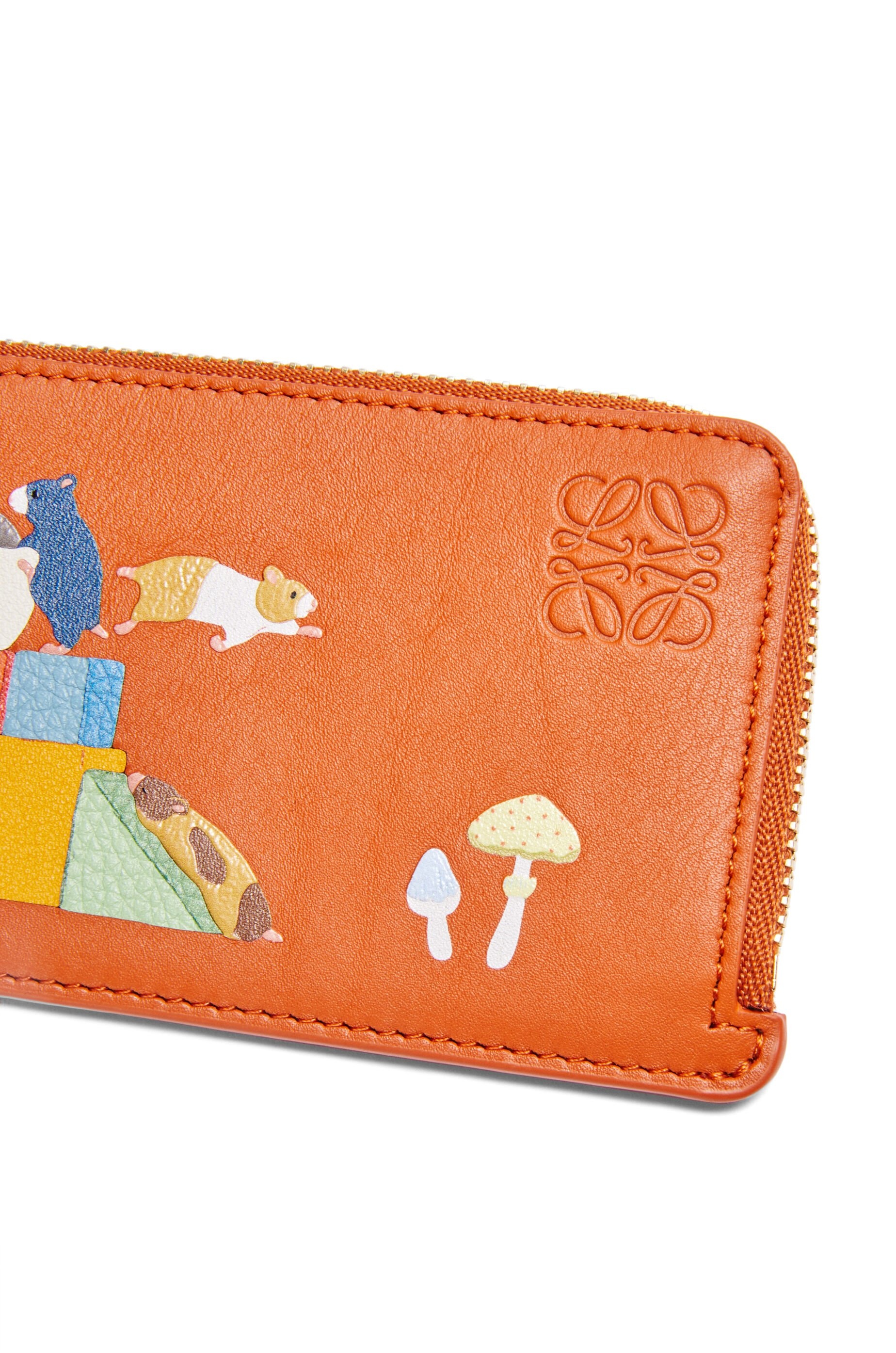 【LOEWE】HAMPSTER COIN CARDHOLDER◆C643Z40X73 Hamster coin cardholder in nappa calfskin White - LOEWE