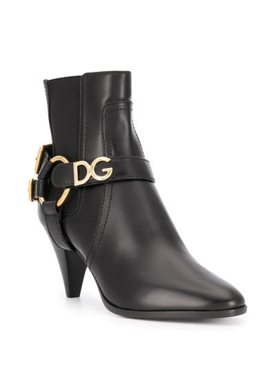 Dolce & Gabbana double buckled boots outlook