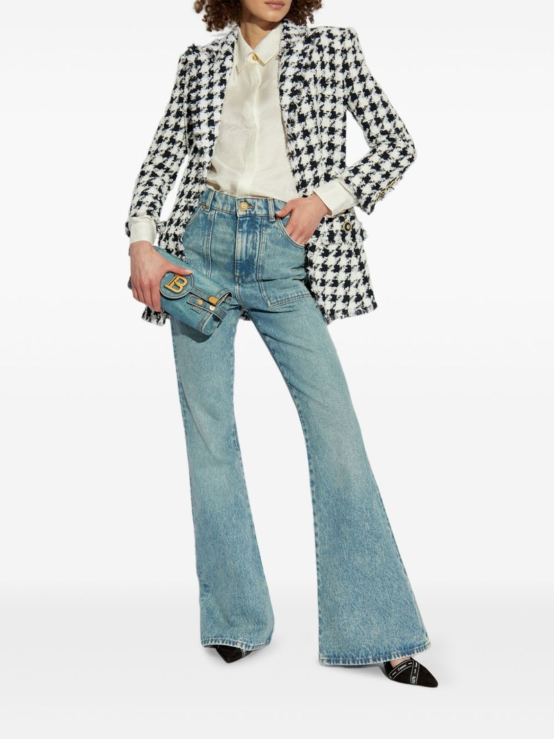 Balmain houndstooth blazer outlook