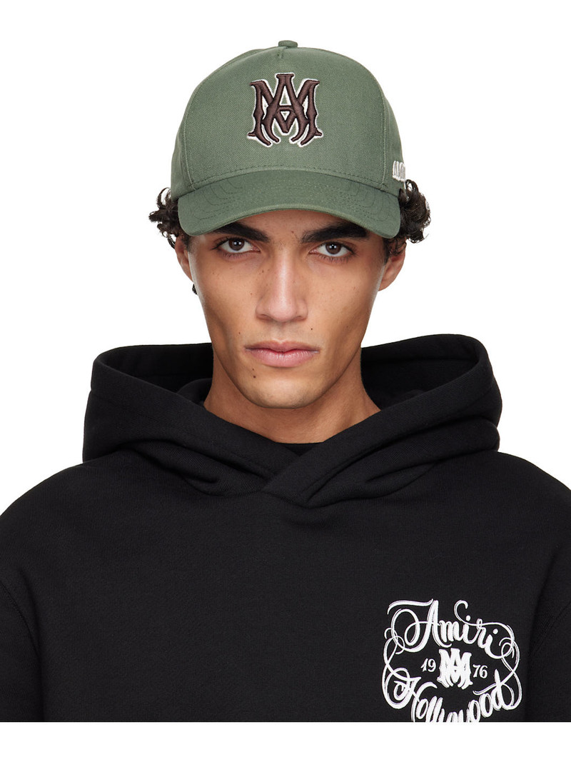 Khaki MA Outline Canvas Cap 1