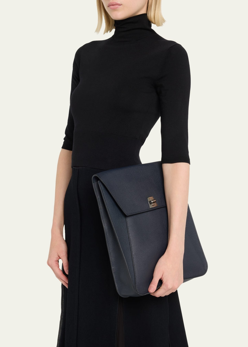 AKRIS Anouk Calfskin Medium Messenger Bag outlook
