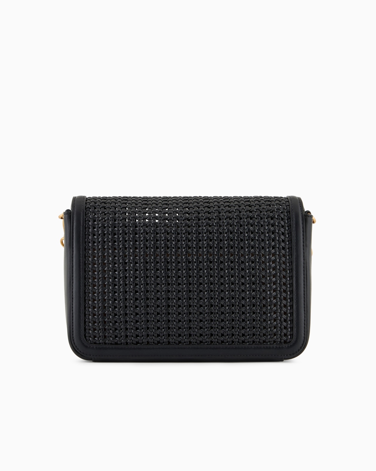 INTERWOVEN SHOULDER BAG WITH METAL EAGLE LOGO - 3