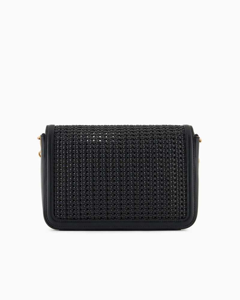 INTERWOVEN SHOULDER BAG WITH METAL EAGLE LOGO 3