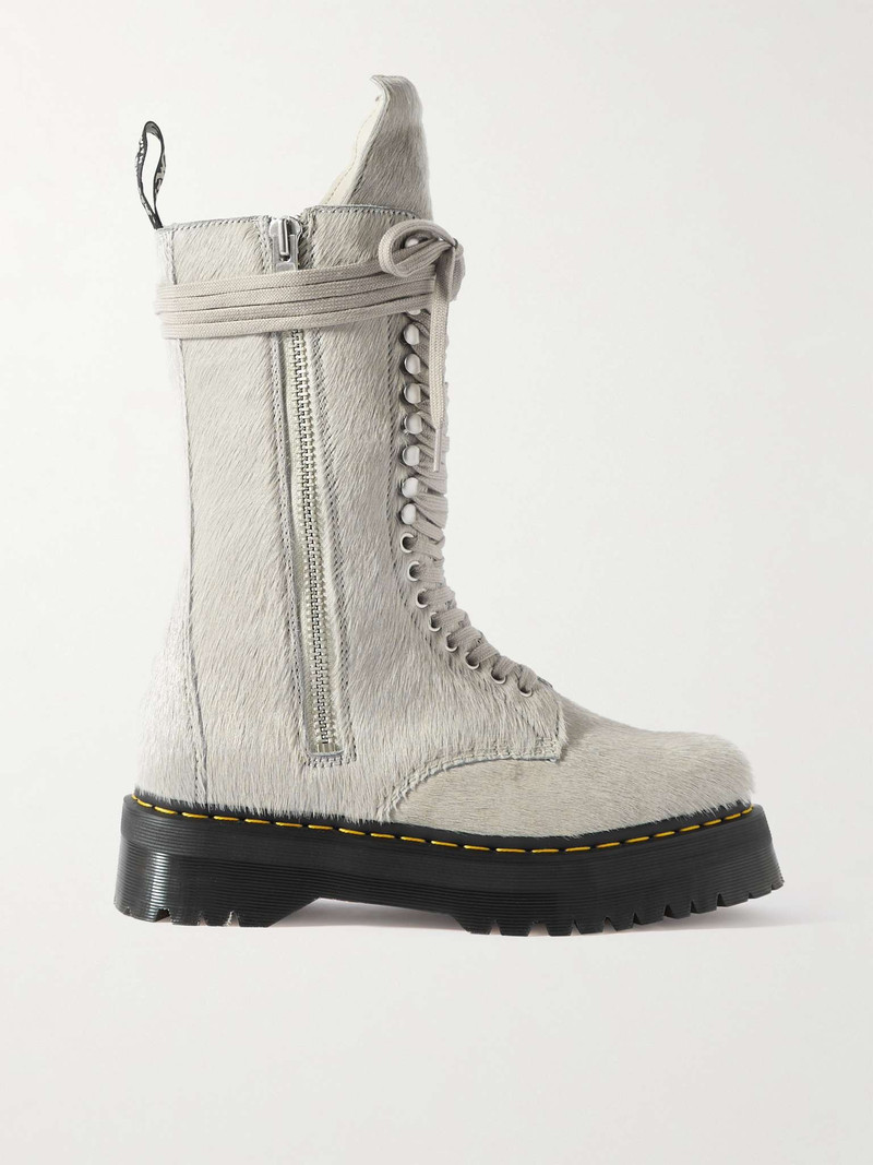 + Dr. Martens Leather and Calf Hair Boots - 1