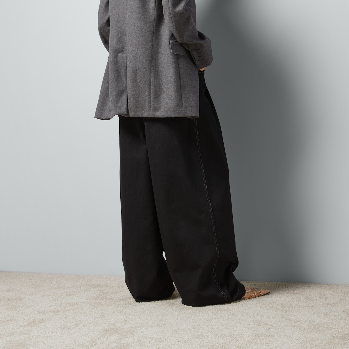 Oversize denim pant - 6