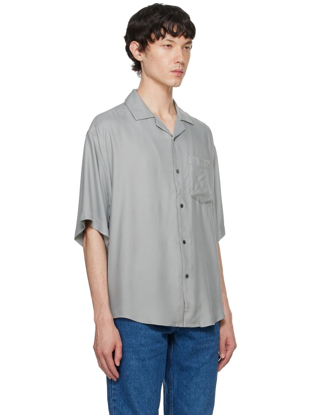 Gray Boxy Shirt - 2