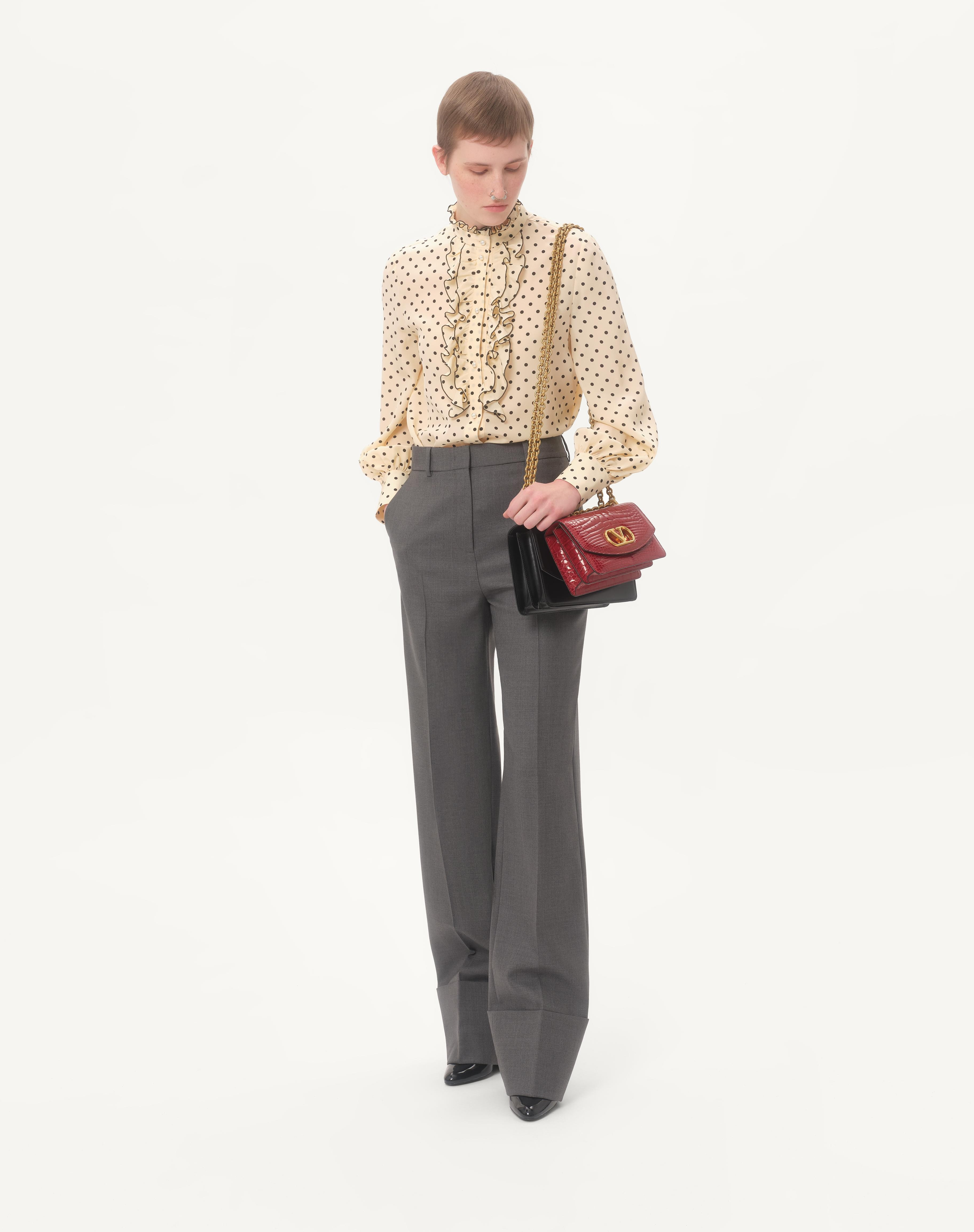 CREPE DE CHINE SHIRT WITH PLUSDEPOIS PRINT - 2