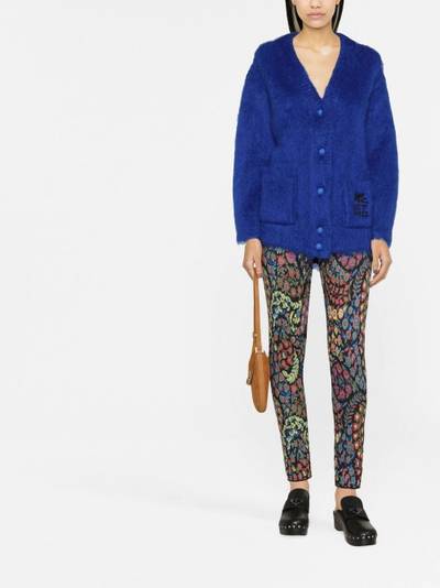 Etro logo-embroidered cardigan outlook