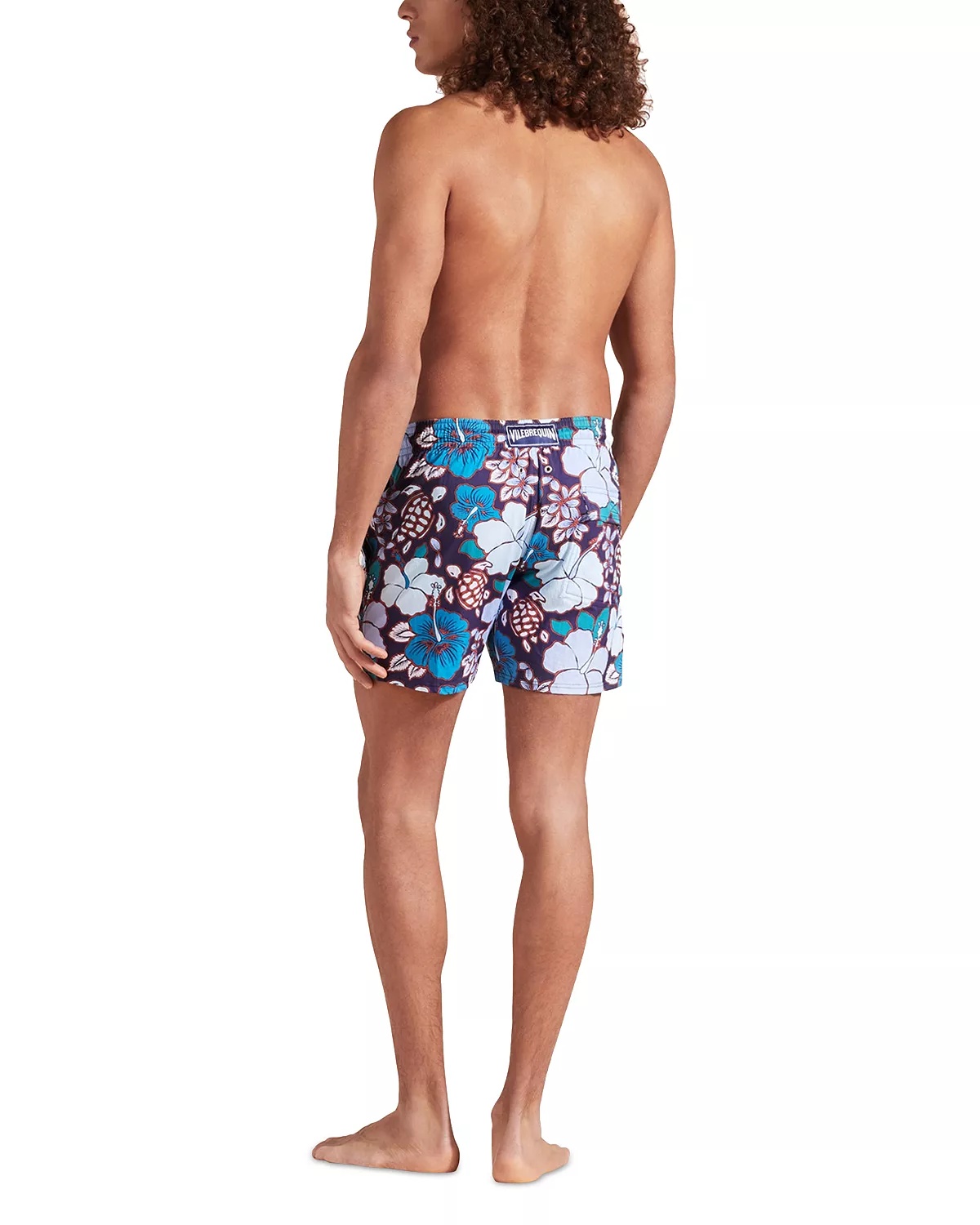 Moorea Tropical Turtles Stretch 4.5" Inseam Swim Trunks - 2