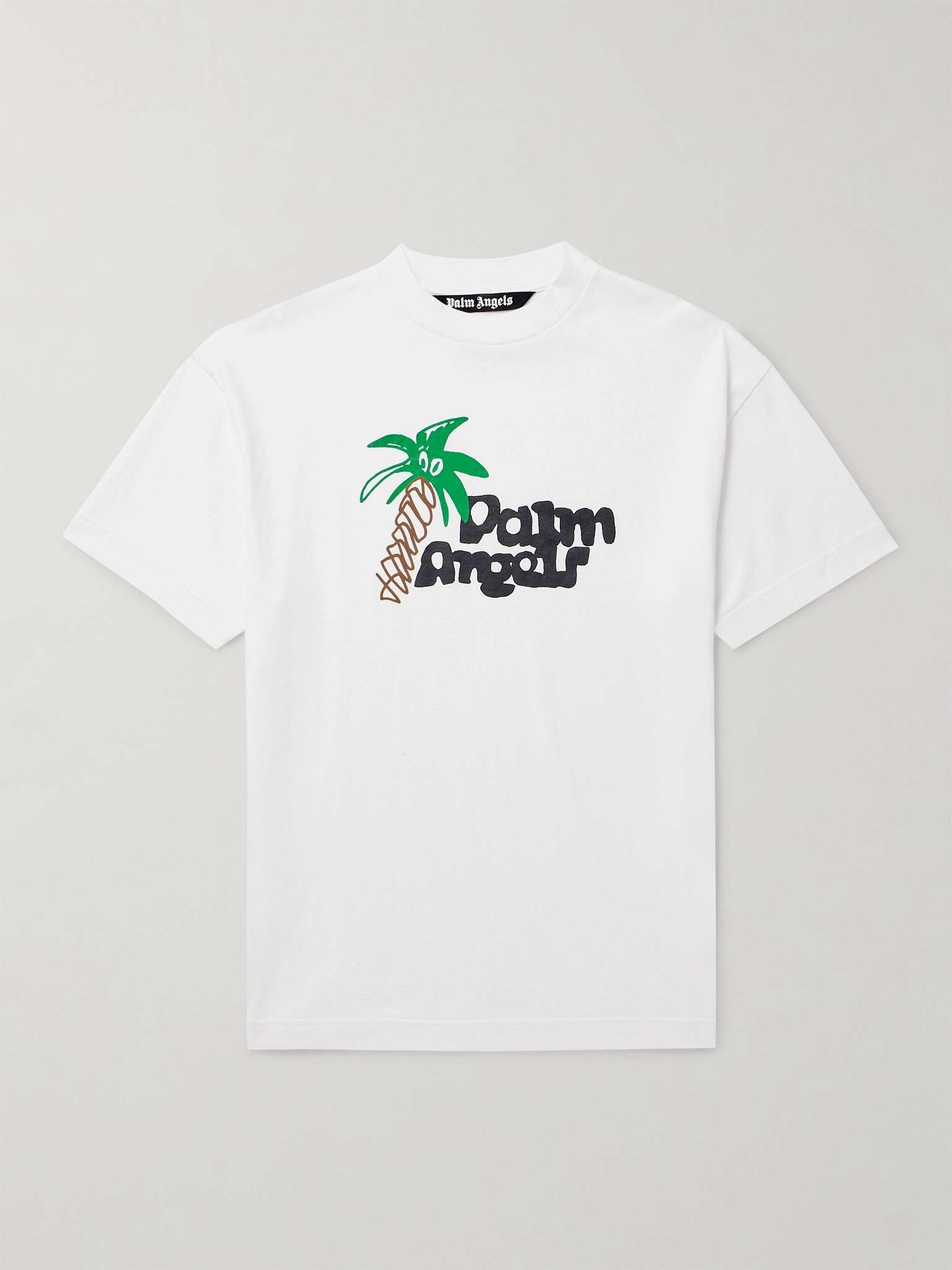 Palm Angels - Men - logo-print Cotton-jersey T-Shirt Orange - Xs