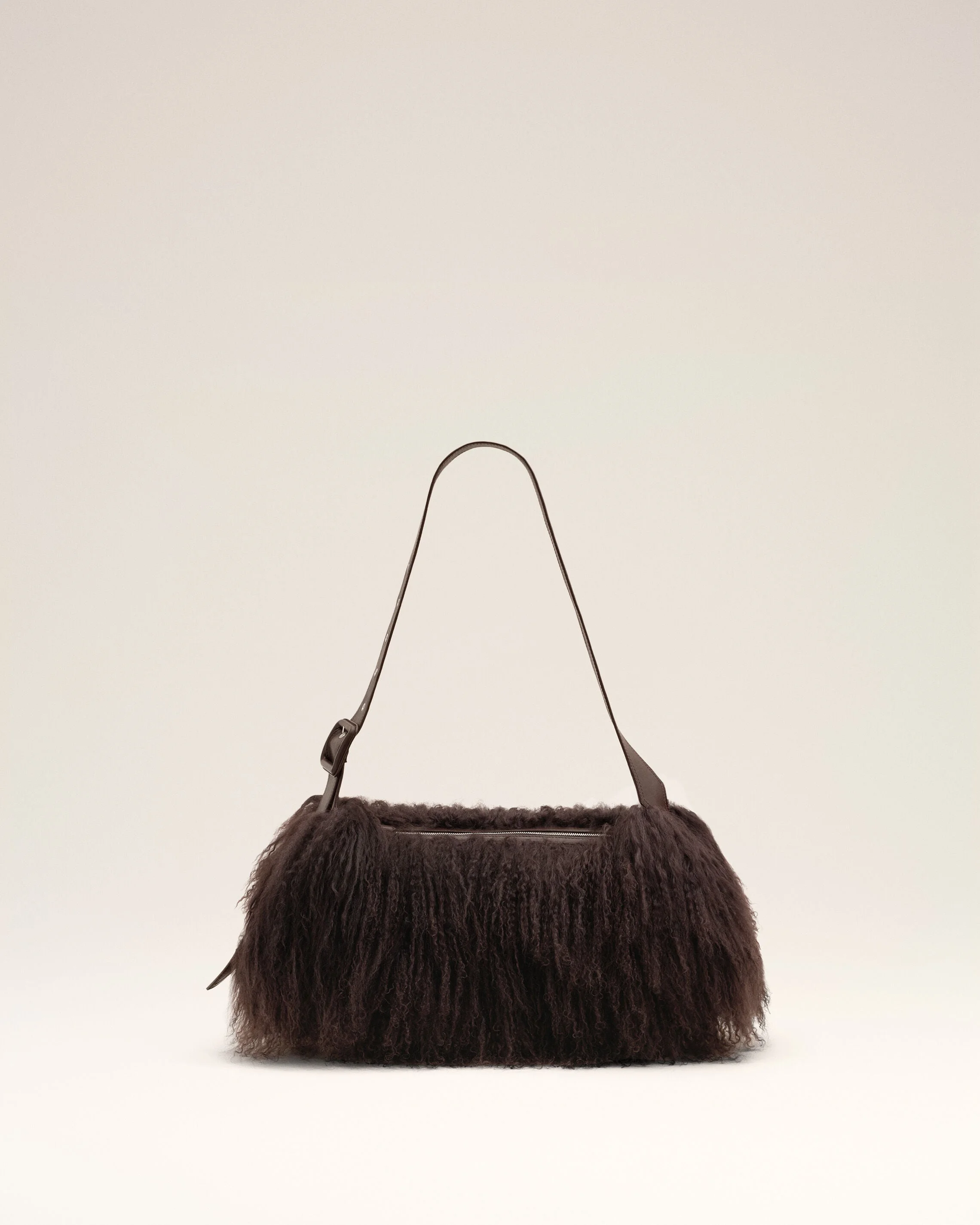 SMALL BROWN LAMB LEATHER ETIENNE CROSSBODY BAG - 1