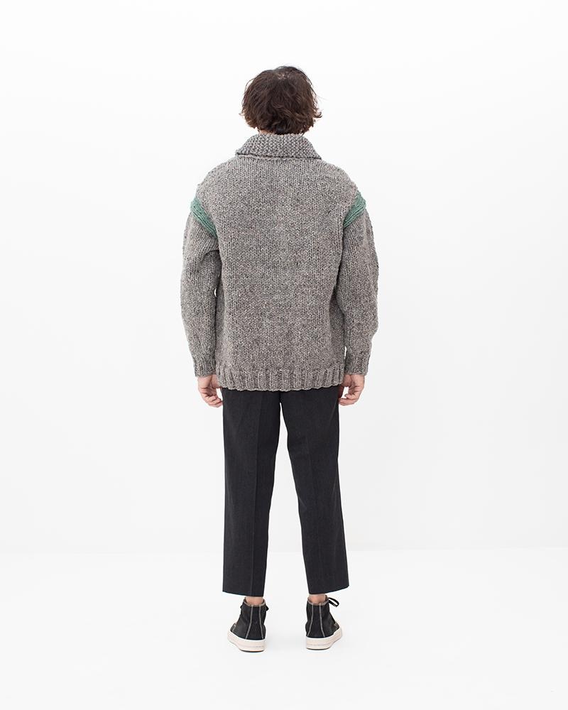 COWICHAN HAND KNIT GREY - 4