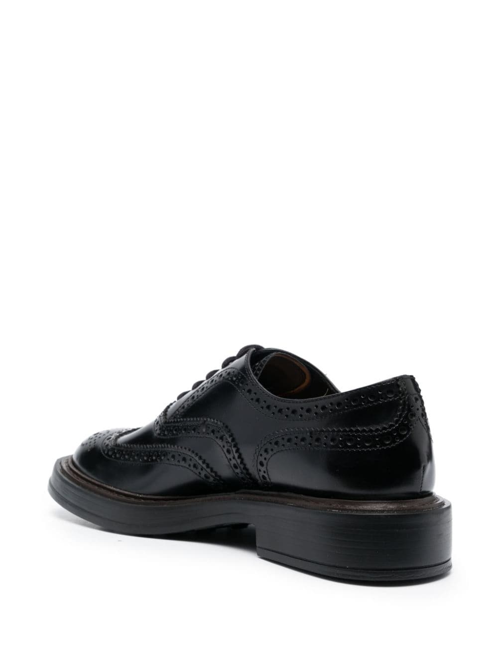lace-up leather oxford shoes - 3