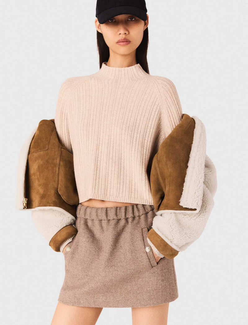 Reversible shearling coat 7