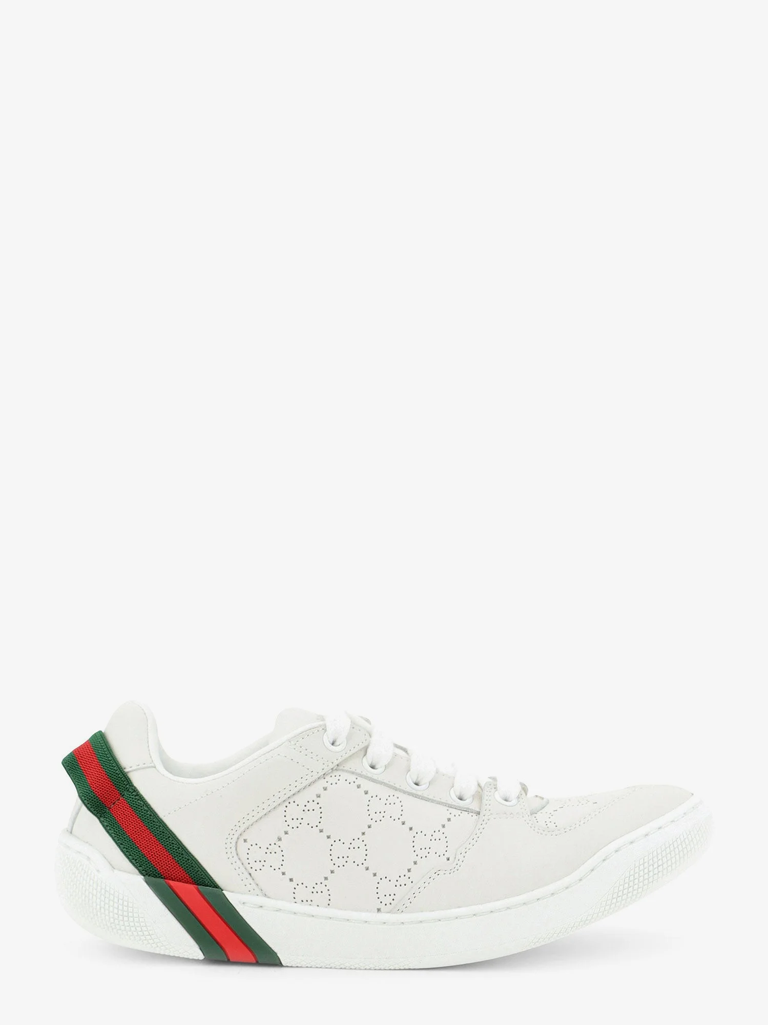 Screener Sneaker In Perforated Gg Leather - 1