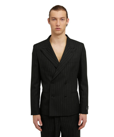 MSGM Pure wool jacket with "Punk Pinstripe" workmanship outlook